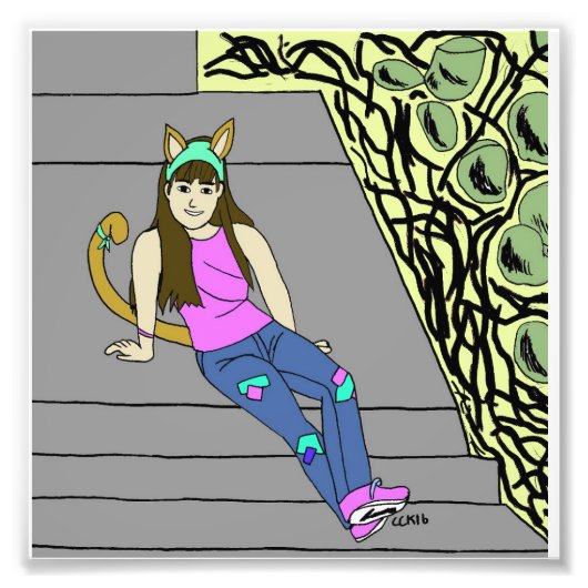 Mädchen Fotodruck (Vorne)