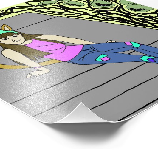 Mädchen Fotodruck (Ecke)