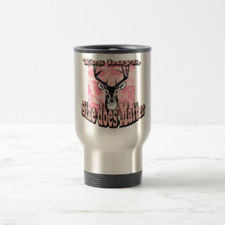 Mädchen-Frauen-Frauen-rosa Reisebecher