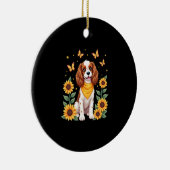 Mädchen Frauen Mutter Cavalier King Charles Spanie Keramik Ornament (Rechts)