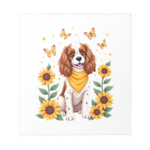 Mädchen Frauen Mutter Cavalier King Charles Spanie Notizblock