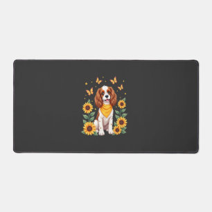 Mädchen Frauen Mutter Cavalier King Charles Spanie Schreibtischunterlage