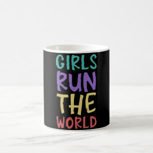Mädchen führen die Welt als Feministin Kaffeetasse