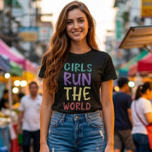 Mädchen führen die Welt als Feministin