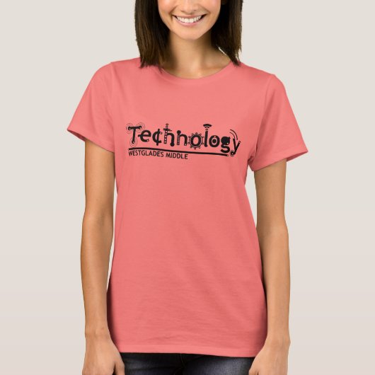 Mädchen für die WMS-Technologie (Klingelmädchen) T-Shirt (Vorderseite)