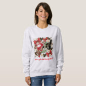 Mädchen-Fußball-Fan-Sweatshirt Sweatshirt (Vorne ganz)
