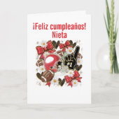 Mädchen Fußball gefaltete Grußkarte Karte (Vorderseite)