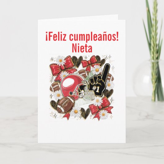 Mädchen Fußball gefaltete Grußkarte Karte (Vorderseite)