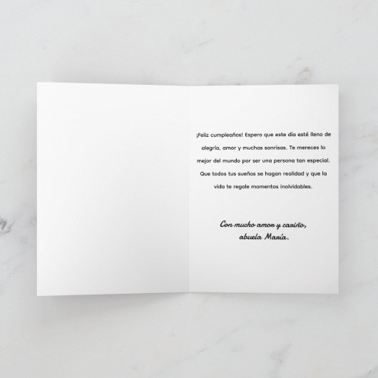 Mädchen Fußball gefaltete Grußkarte Karte (Innenseite)