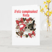 Mädchen Fußball gefaltete Grußkarte Karte (Gelbe Blume)