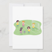 Mädchen Fußball spielen Einladung (Vorderseite)