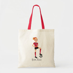 Mädchen-Fußball-Spieler-Gewohnheits-Taschen Tragetasche