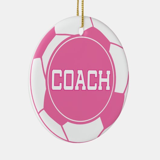 Mädchen-Fußball-Trainer-Geschenk-Idee Keramik Ornament (Rechts)