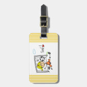 Mädchen-Fußball-Ziel-Wächter-T - Shirts und Gepäckanhänger (Vorderseite vertikal)