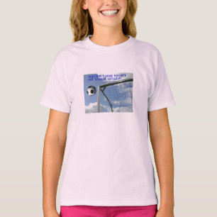 MÄDCHEN-FUSSBALL-ZIEL-WECKER-T - SHIRT