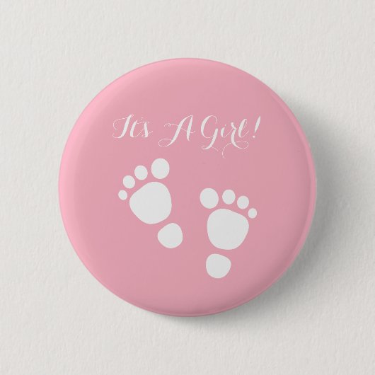 Mädchen Füße weiße Illustration ist ein Mädchen Button (Vorderseite)