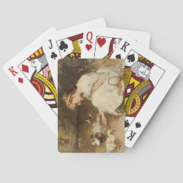 Mädchen Fütternd Enten (von Frederick Morgan) Spielkarten