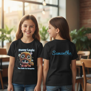 Mädchen Fuzzy Logic Tech Pun T-Shirt