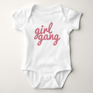 Mädchen-Gang Pink Print Baby Strampler