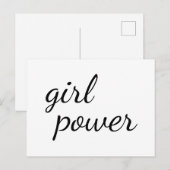 Mädchen-Gang Süßes Mädchen-Power-Design Postkarte (Vorne/Hinten)