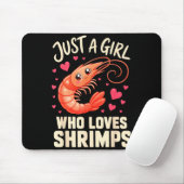 Mädchen Garnelen Cajun Meeresfrüchte Mousepad (Mit Mouse)