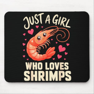 Mädchen Garnelen Cajun Meeresfrüchte Mousepad