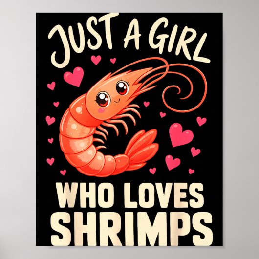 Mädchen Garnelen Cajun Meeresfrüchte Poster (Vorne)