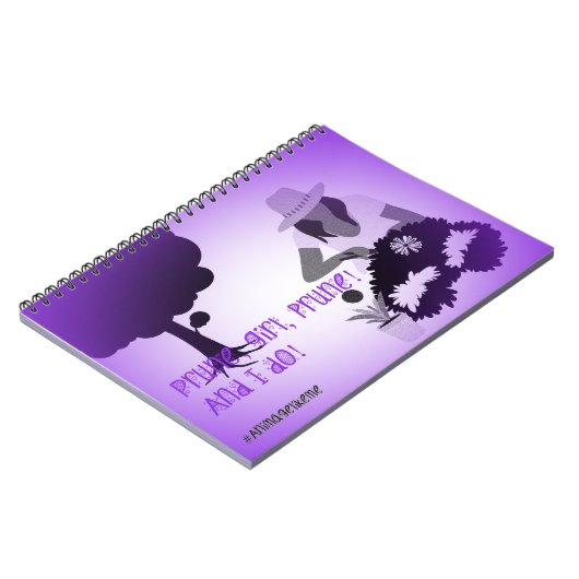 Mädchen-Gärtner-Notizbuch Notizblock (Linke Seite)