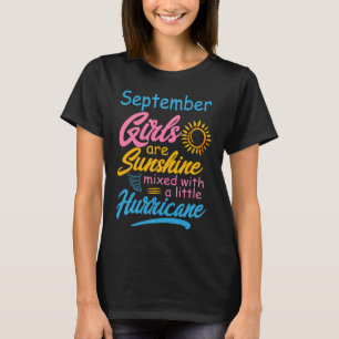 Mädchen geboren im September, lustige Geburtstags T-Shirt