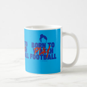 Mädchen geboren um Fußball zu spielen Kaffeetasse