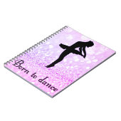 Mädchen Geboren, um Sparkle Spiral Foto Notebook Notizblock (Linke Seite)