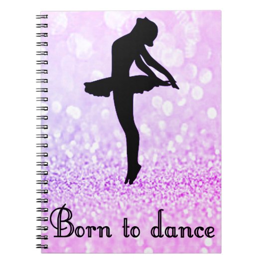 Mädchen Geboren, um Sparkle Spiral Foto Notebook Notizblock (Vorderseite)