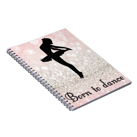 Mädchen Geboren, um Sparkle Spiral Foto Notebook Notizblock (Rechte Seite)