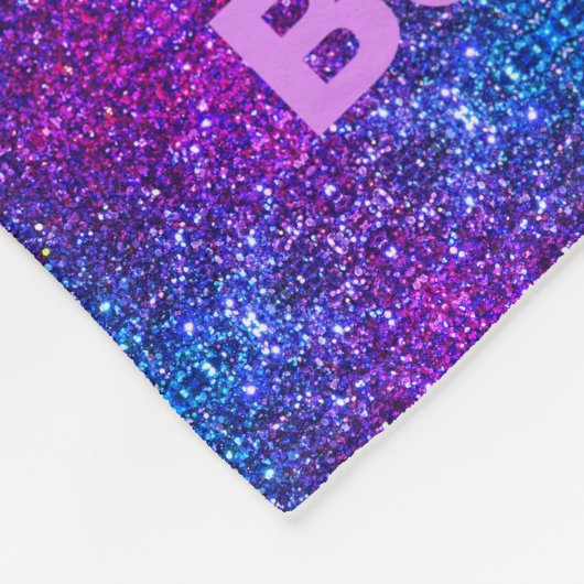 Mädchen Geboren zu tanzen Blau / Lila Fleece Blank (Ecke)