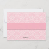 Mädchen-Geburtstag danken Ihnen, - rosa Tafel zu Dankeskarte (Rückseite)