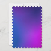 Mädchen Geburtstag Einhorn magische Einladung (Rückseite)