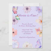 MÄDCHEN - GEBURTSTAG EINLADUNG (Vorderseite)