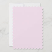 MÄDCHEN - GEBURTSTAG EINLADUNG (Rückseite)