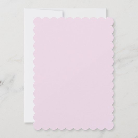 MÄDCHEN - GEBURTSTAG EINLADUNG (Rückseite)