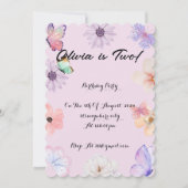 MÄDCHEN - GEBURTSTAG EINLADUNG (Vorderseite)