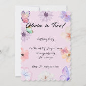 MÄDCHEN - GEBURTSTAG EINLADUNG (Vorderseite)