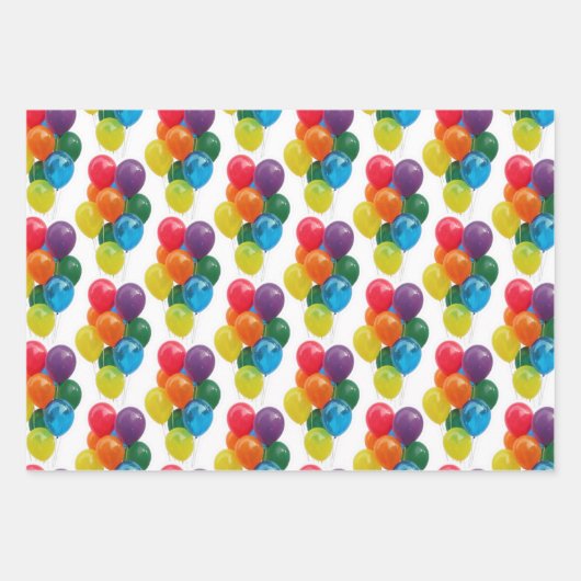 Mädchen Geburtstag Geschenkpapier Set (Vorderseite)