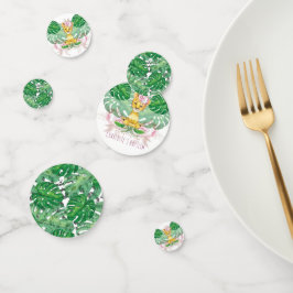 Mädchen Geburtstag I Taufe Löwe Personalisiert Konfetti