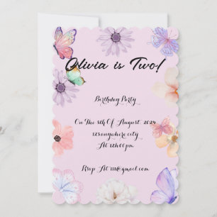 MÄDCHEN - GEBURTSTAG SAVE THE DATE