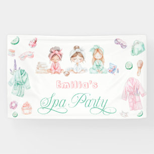 Mädchen-Geburtstag-Spa-Party Banner