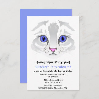 Mädchen-Geburtstags-Party des niedlichen Einladung