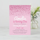 Mädchen-Geburtstags-Party Einladung (Stehend Vorderseite)