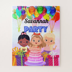 Mädchen-Geburtstags-Party-Puzzle Puzzle