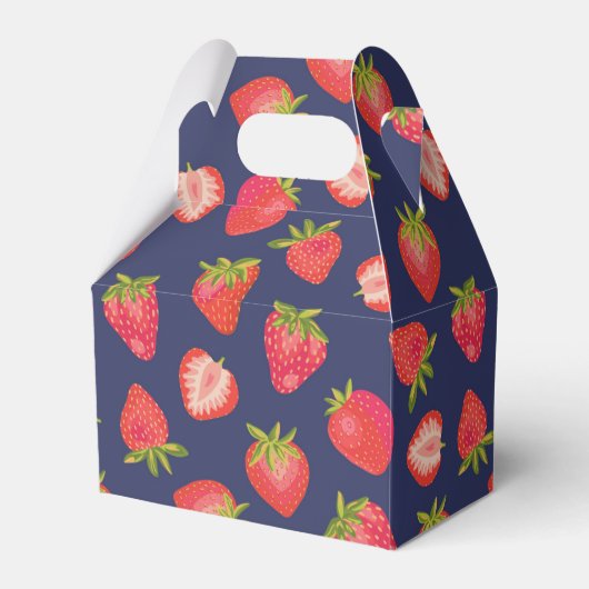 Mädchen GeburtstagsErdbeere Geschenkschachtel (Vorderseite)