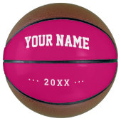 Mädchen Geburtstagsgeschenk Idee individuelle Name Basketball (Vorderseite)